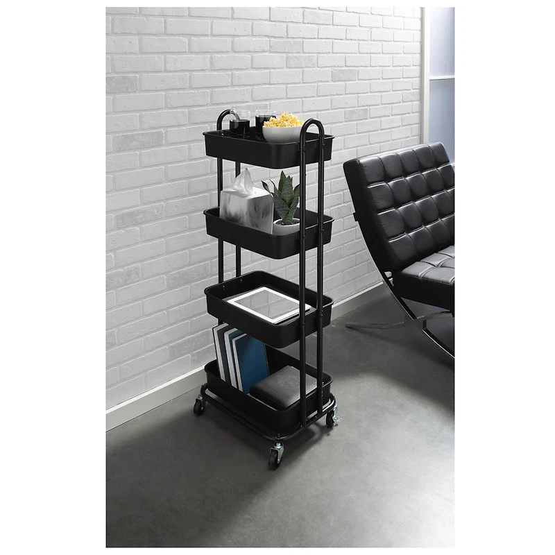 Organize It All -Tier Rolling Multifunctional Storage Cart