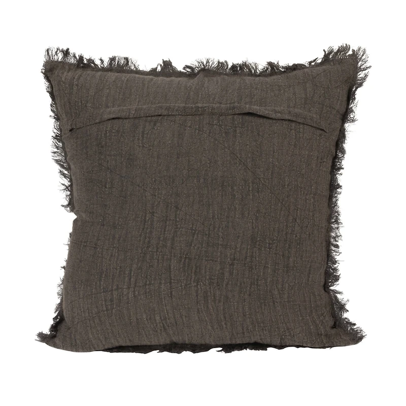 Hello Honey® Stonewashed Linen Pillow with Fringe