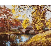 Ideyka Autumn Landscape Painting by Numbers Kit