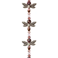 Glass & Metal Dragonfly Beads, 20mm by Bead Landing™
