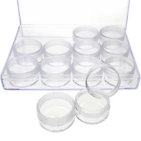 The Beadsmith® 6.5'' x 5'' x 1'' Clear Storage Box with Jars