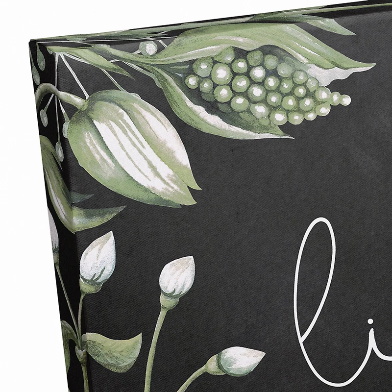 Live Life in Full Bloom Canvas Art