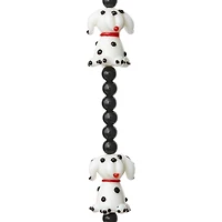 Black & White Dog Glass Lampwork Beads, 20mm by Bead Landing™