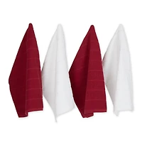 DII® Assorted Barn Red Basic Chef Terry Dishtowel (Set of 4)