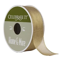 12 Pack: 7/8" Sheer Wired Metallic Ribbon by Celebrate It® 360°™