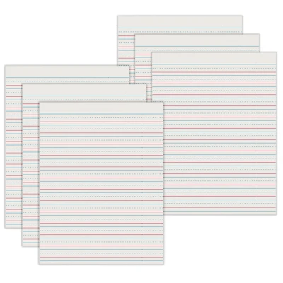 Pacon® 8.5" x 11" Skip-A-Line Short Ruled Newsprint Handwriting Paper, 3 Packs of 500 Sheets