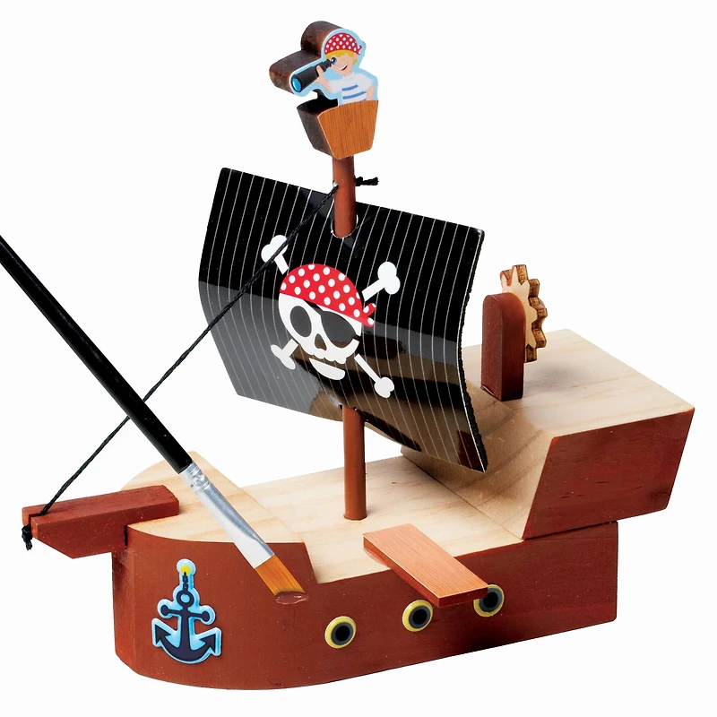 Creativity for Kids® Buildeez!™ The Sea Skull Pirate Ship Wooden Model Set