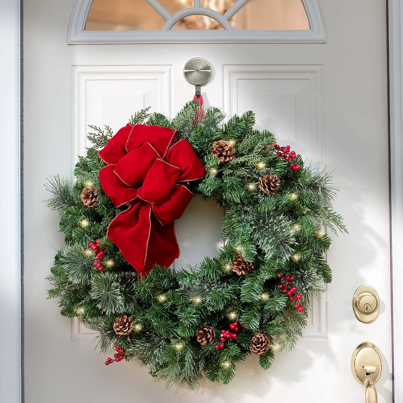 Haute Decor Attract™ Brushed Nickel Magnetic Wreath Hanger, 2ct.