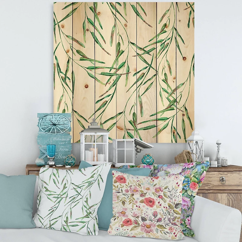 Designart - Tropical Green Leaves In Summer Times II