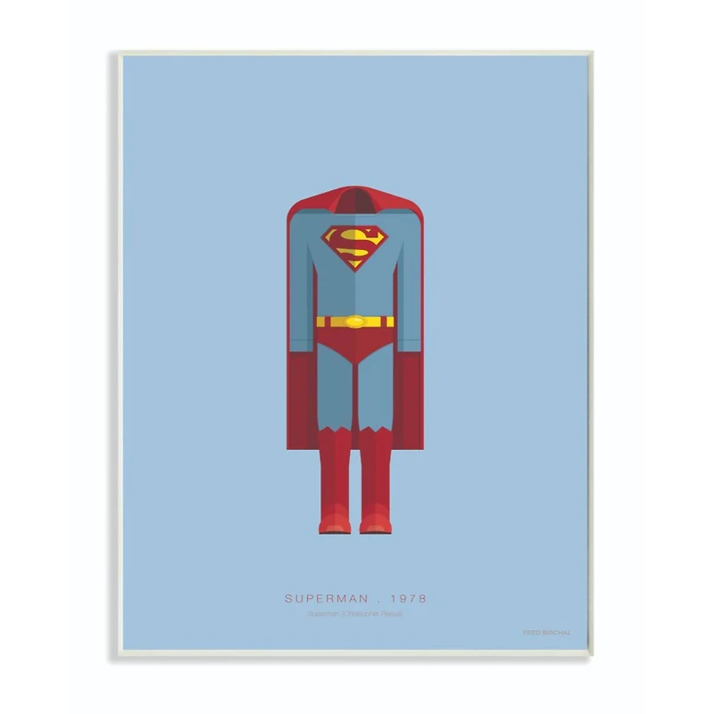 Stupell Industries Superman Fashion Design Wall Plaque