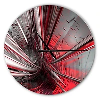 Designart Fractal 3D Deep Into Middle Wall Clock