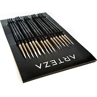 Arteza® Handmade Taklon Hair 15 Piece Miniature Detail Paint Brush Set