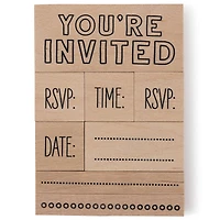 You're Invited Wood Stamp Set by Recollections™