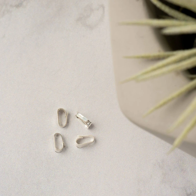 Sterling Silver Small Bail Locket, 4ct. by Bead Landing™