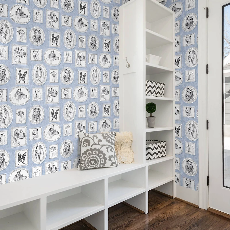 Surface Style Pup Portraits Peel & Stick Wallpaper