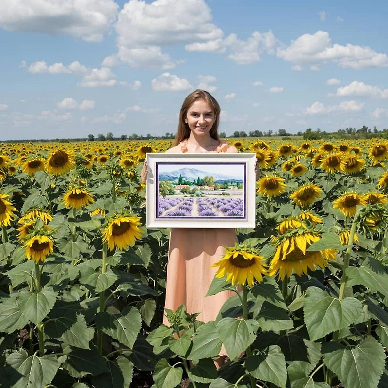 Charivna Mit Cross Stitch Kit Mountain Lavender