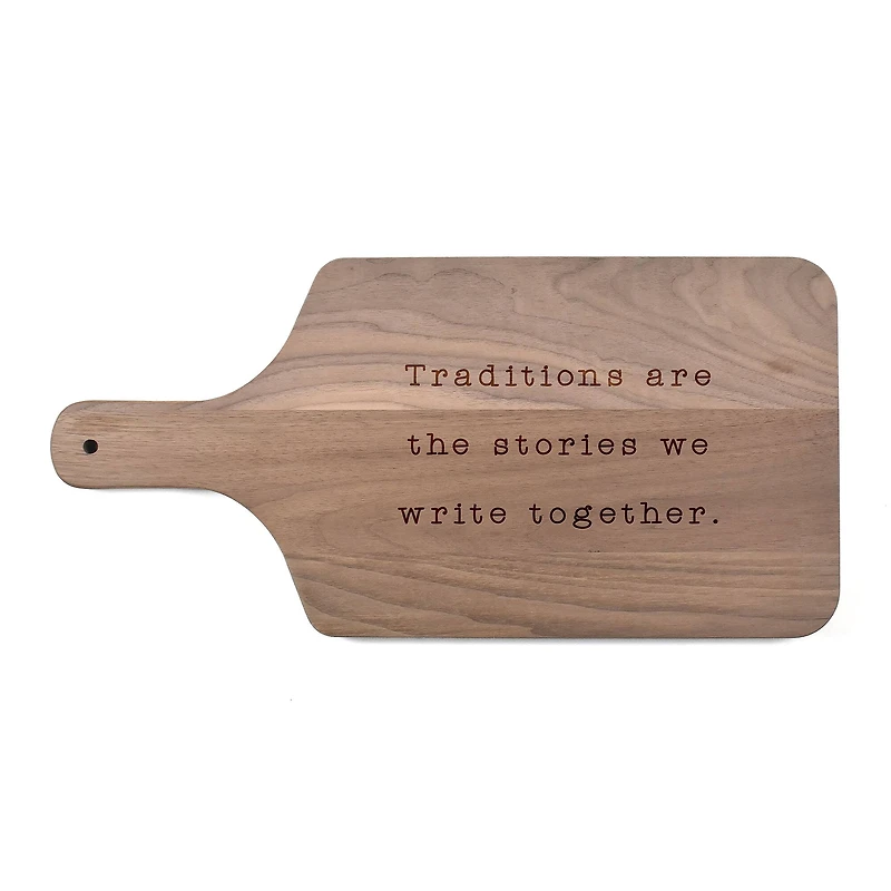 17" Traditions Together Walnut Paddle Cutting Board