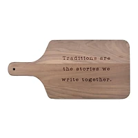 17" Traditions Together Walnut Paddle Cutting Board