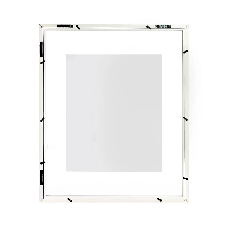White Wooden Float Frame by Studio Décor
