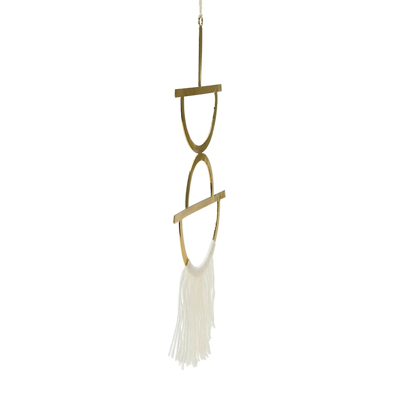 Hello Honey® Gold Geometric Metal Wall Hanging with Tassel
