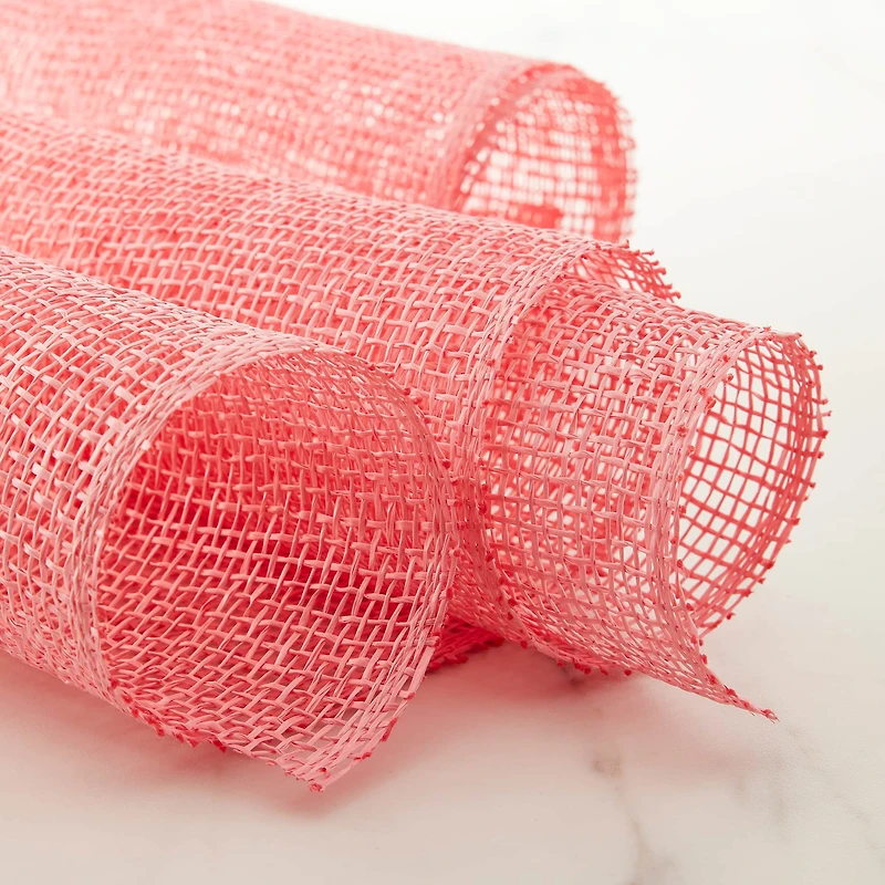 10" x 19ft. Pink Poly Burlap Mesh by Celebrate It™