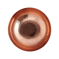 Hello Honey® 14" Copper Finish Round Hammered Metal Bowl