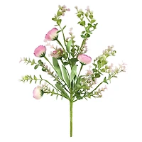 12" Pink Ranunculus & Eucalyptus Pick by Ashland®