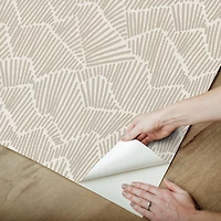 NuWallpaper Egypt Sherrod Beige Ridge & Valley Peel & Stick Wallpaper