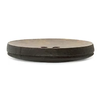 Dritz® 30mm Medium Brown Recycled Leather Round Button, 3ct.