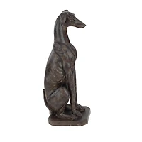 31" Brown Farmhouse Dog Sculpture