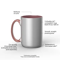 Cricut® 15oz. Miami Beveled Ceramic Mug Blank