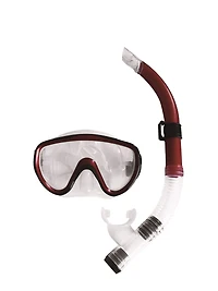 Red Scuba Mask and Snorkel Pool Set