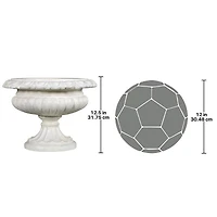 Design Toscano 12.5" Palazzo di Caserta Architectural Garden Urn