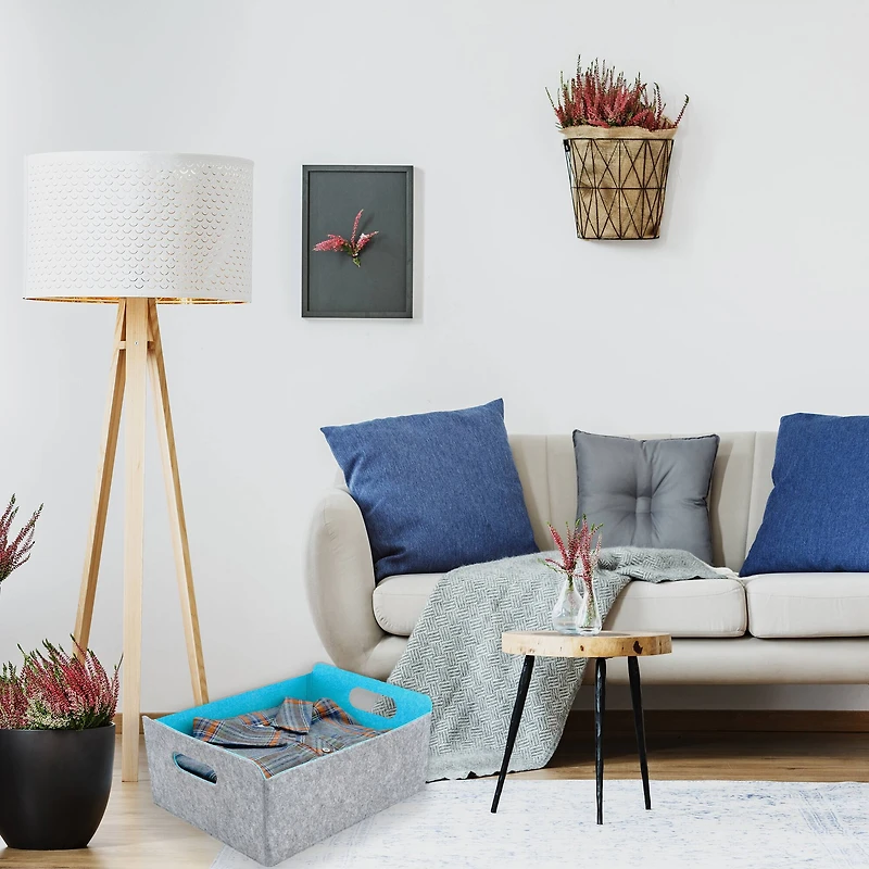 Welaxy Felt 3 Piece Collapsible Storage Bins