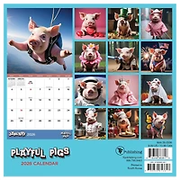 2026 Playful Pigs Mini Calendar