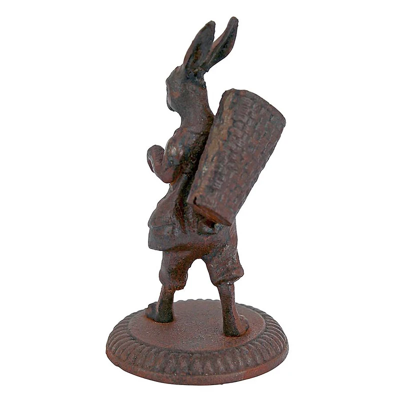 Design Toscano 6" The Wandering Rabbit Cast Iron Matchstick Sculpture