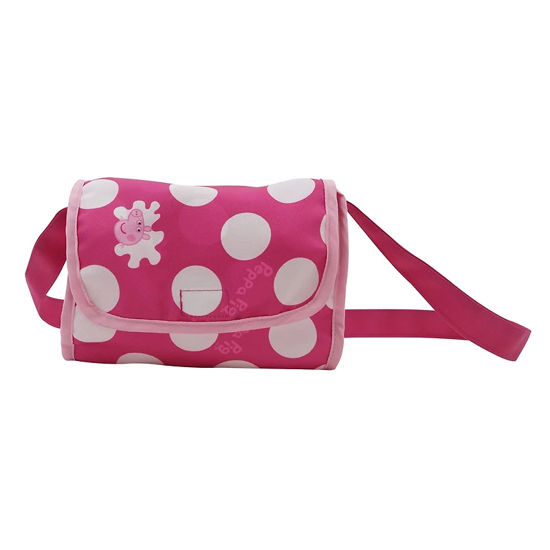 509 Crew Peppa Pig™ Pink and White Dots Baby Classic Doll Pram Set