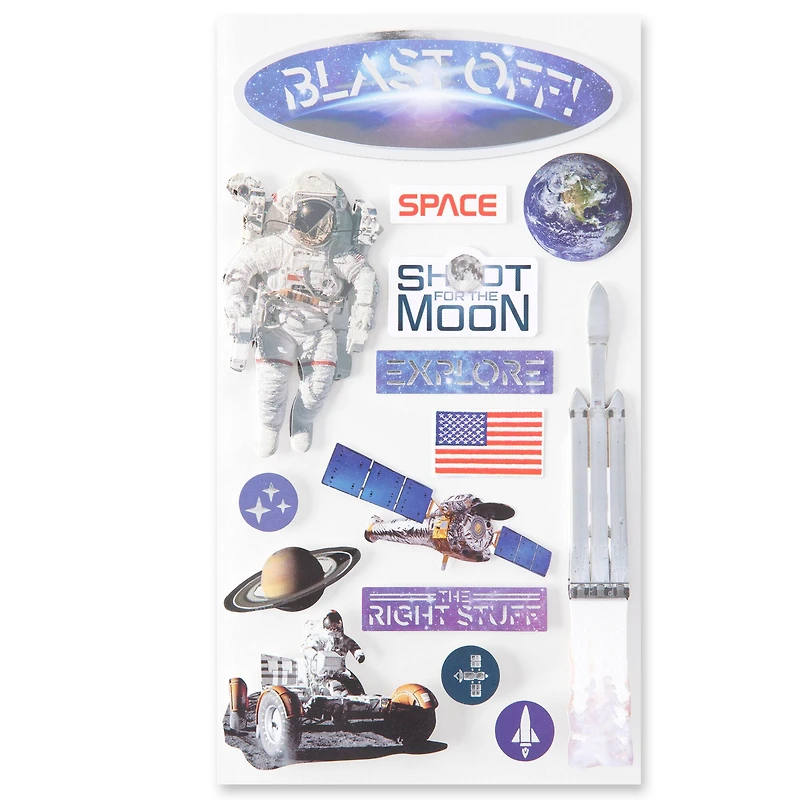 12 Pack: Astronaut Dimensional Stickers by Recollections™