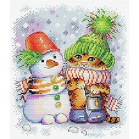 Mp Studia Striped Winter Counted Cross Stitch Kit