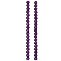 12 Pack: Purple Glass Faceted Round Beads, 6mm by Bead Landing™