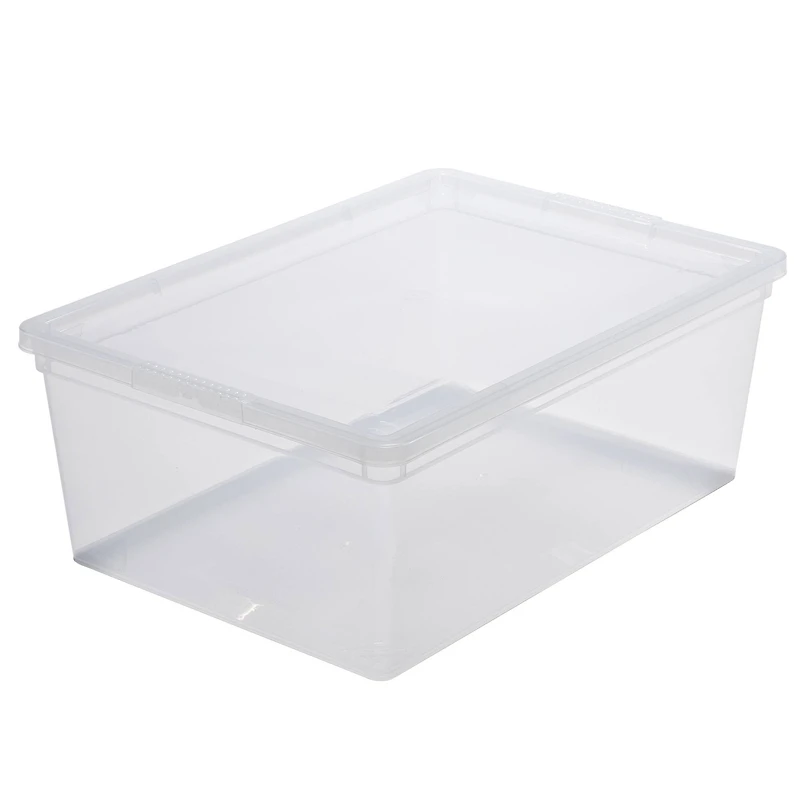 Simplify Clear Stackable Storage Bins with Lids, 4ct.