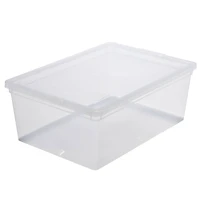Simplify Clear Stackable Storage Bins with Lids, 4ct.