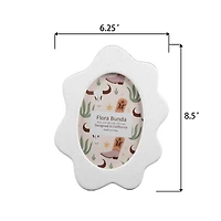 Flora Bunda 4" x 6" Irregular Ceramic Frame