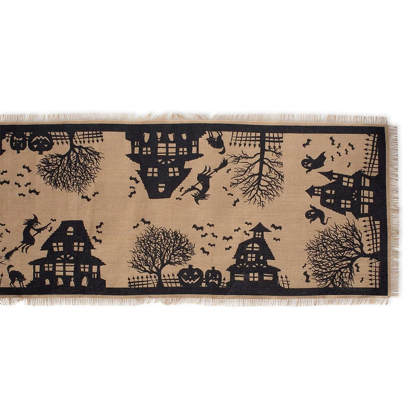DII® 108" Haunted House Burlap Table Runner