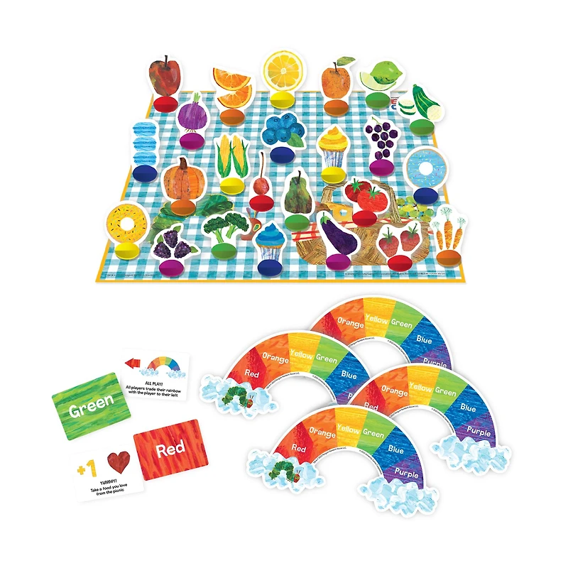 The World of Eric Carle - The Very Hungry Caterpillar Rainbow Picnic Food Matching Game