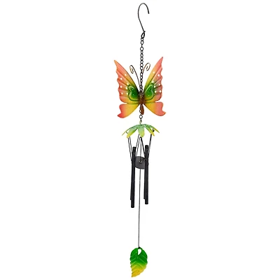 19" Metal Butterfly Outdoor Garden Windchime