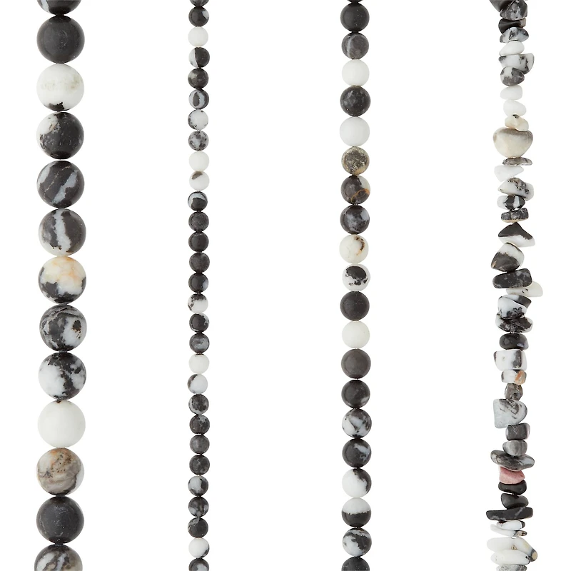 6 Pack: Zebra Stone Beads Value Pack by Bead Landing™
