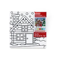 5" x 5" Log Cabin Canvas Painting Kit by Artist's Loft™