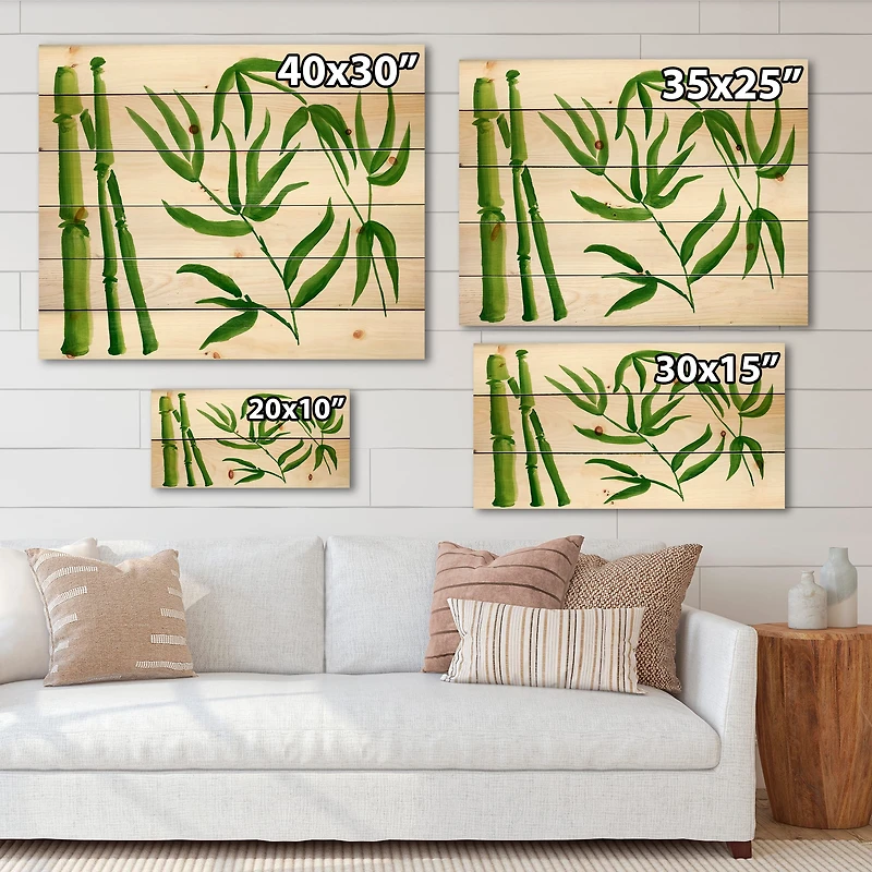 Designart - Bamboo Branches In The Forest IV