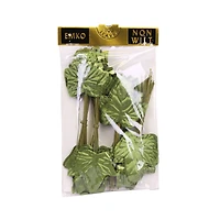 JAM Paper Moss Satin Floral Leaf Spray, 100ct.